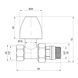 Кран радиаторный Thermo Alliance Base 1/2" ВН с антипротечкой прямой SD226W15