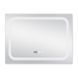 Дзеркало Qtap Mideya (DC-F906) 800х600 з LED-підсвічуванням Touch, з антизапотіванням, з годинником, димером, рег. яскравості QT2078F906W