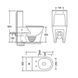Унітаз-компакт Mixxus BEVEL-0404-T3 660х360х800mm, система змиву TORNADO 3.0 (MI6726)