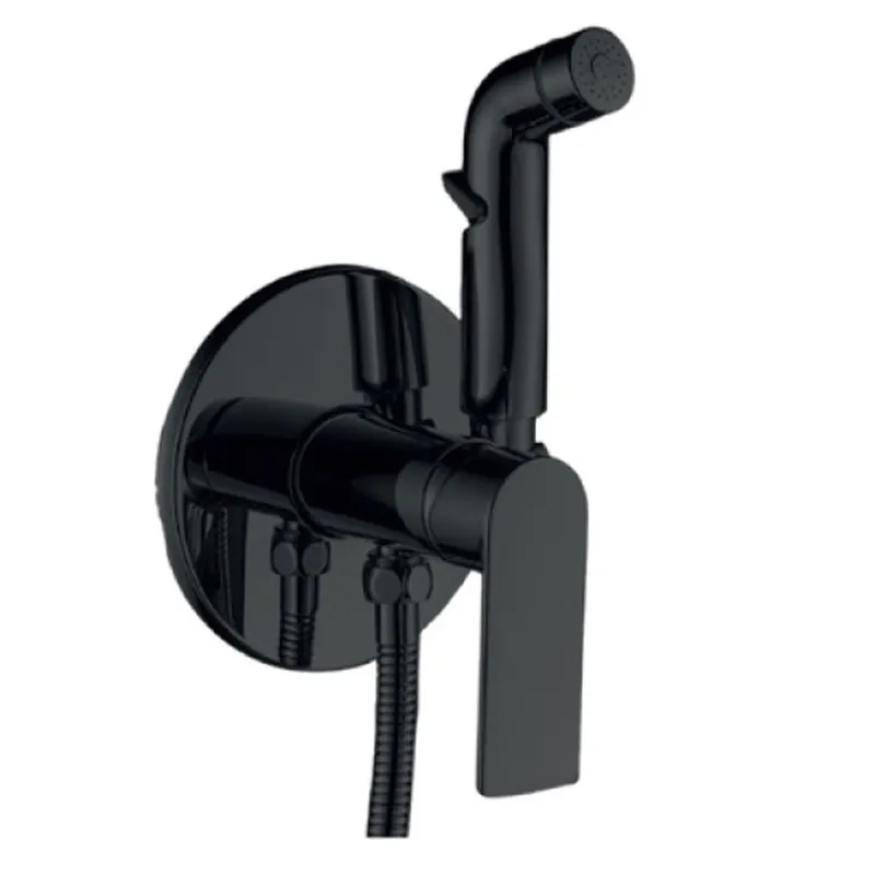 фотографія Змішувач для гігієнічного душу Haiba ALEX 002 (INNER) BLACK (HB9618)