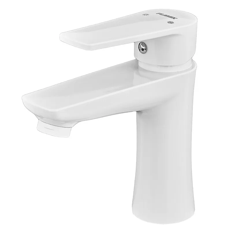 фотографія Змішувач для умивальника PLAMIX OSCAR-001 WHITE (без підведення) (Колір білий) (PM0022)