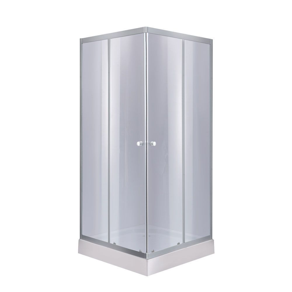 фото Душевая кабина Lidz Wawel SC80x80.SAT.LOW.GR, стекло тон. 4 мм + Lidz Душевой поддон KAPIELKA ST80x80х14