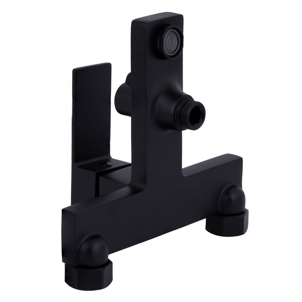 фотографія Змішувач для ванни Qtap Gemini (з душовим гарнітуром) QTGEM259BLM45682 Black Matt