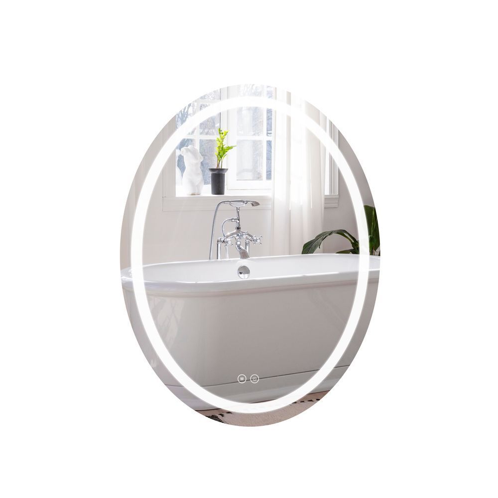 фото Зеркало Qtap Mideya 500х700 с LED-подсветкой Touch, с антизапотеванием, диммером QT2078NCR5070W