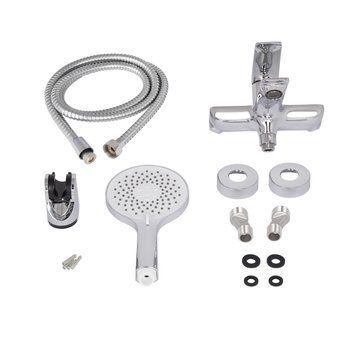 фотографія Змішувач для ванни Qtap Vlasta New (з душовим гарнітуром) QTVLA259CRM45642 Chrome