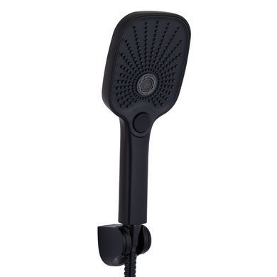 фотографія Змішувач для ванни Qtap Gemini (з душовим гарнітуром) QTGEM259BLM45682 Black Matt