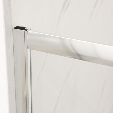 фото Двері у нішу розсувні MIXXUS PREMIUM DIVERSE SD01-100x185-TR CHROME прозоре скло 5мм (MI7165)