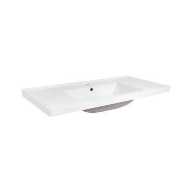 фото Раковина Qtap Albatross 5C 1000х480х210 White с донным клапаном QT01115100CW