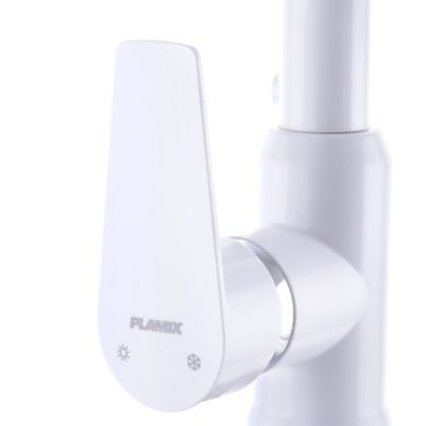 фотографія Змішувач для кухні PLAMIX Mario-017 White (з підведенням) (PM0608)