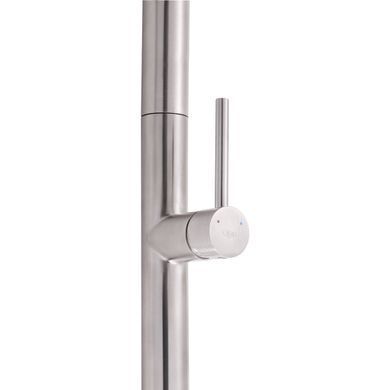 фотографія Змішувач для кухні Qtap Lenicka з висувним виливом QTLEN9138103UN Brushed Nickel PVD