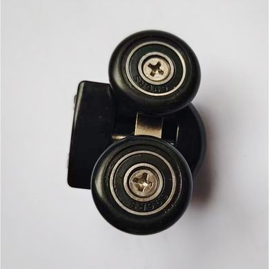 фото Ролики для душових кабін подвійні колеса MIXXUS PREMIUM ROLLERS SCP05-1 BLACK верхні (25mm для DIVERSE SC03) (MI8168)