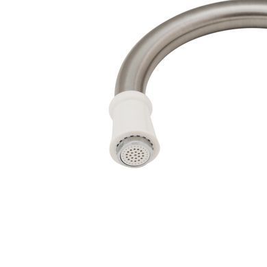 фото Проточный кран-водонагреватель кухонный для кухни Lidz Warm 059 LDWAR059WNK35878 White / Nickel