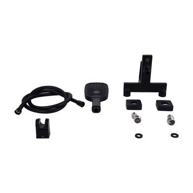 фотографія Змішувач для ванни Qtap Gemini (з душовим гарнітуром) QTGEM259BLM45682 Black Matt