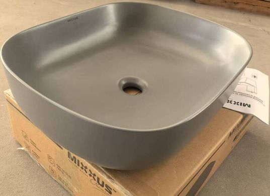 фото Раковина накладна Mixxus Premium DIVERSE-0115 GRAY 490x395x135mm (MP6650)