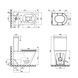 Унитаз-компакт Qtap Robin безободковый с сиденьем Soft-close QT13222141ARMB