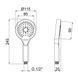 Лейка для ручного душа Qtap Rucni 120 мм округлая QTRUCA115O3KCW Chrome