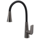 фото Змішувач для кухні Mixxus Premium Matis 011-T (NUT) Graphite Refl.Black (Колір граф.+сил.вилив чорн) (MI8268)