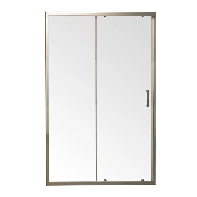 фото Двері у нішу розсувні MIXXUS PREMIUM DIVERSE SD01-100x185-TR CHROME прозоре скло 5мм (MI7165)