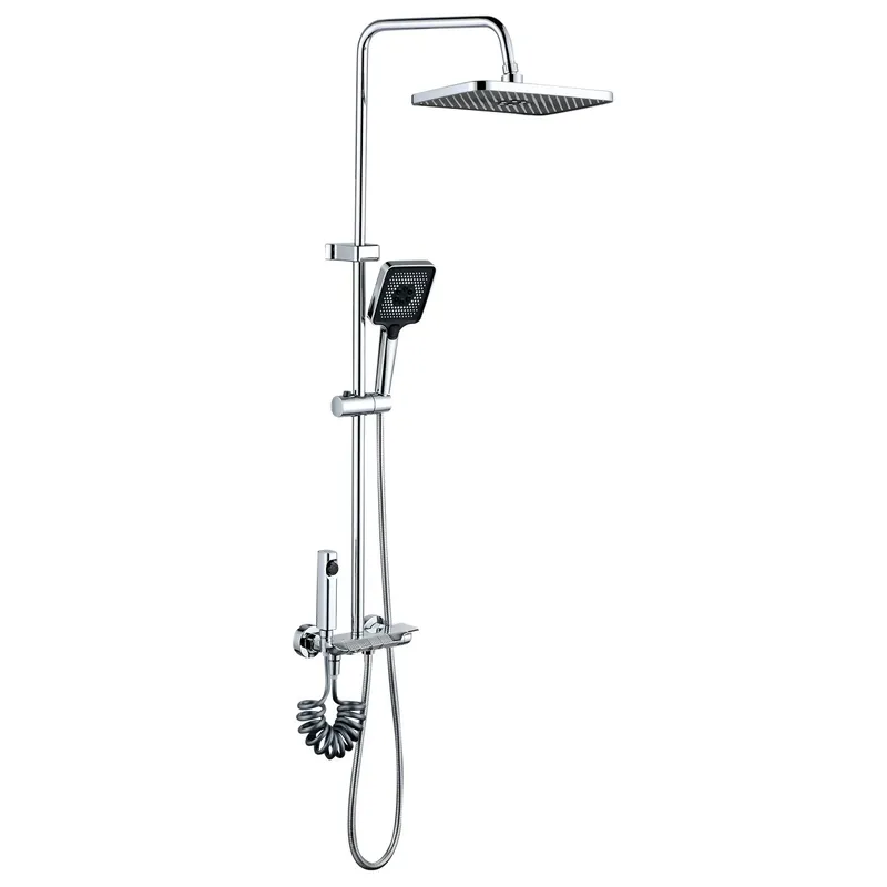 фото Душова колона зі змішувачем Mixxus Premium MARLIN 009-J з кнопкою перемикання, 4 режими (MI6830)