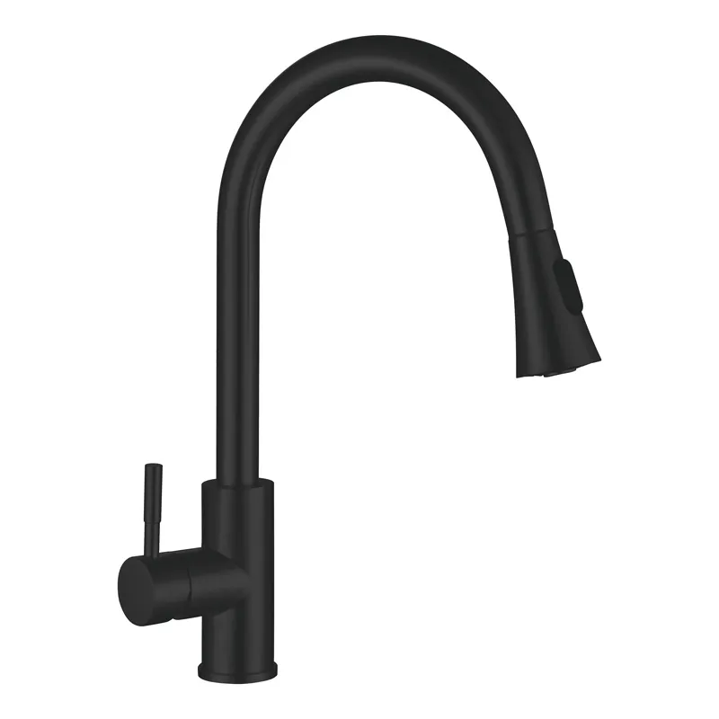 фото Кухонний змішувач з висувною лійкою Mixxus SUS-014-B Black (MI5862)