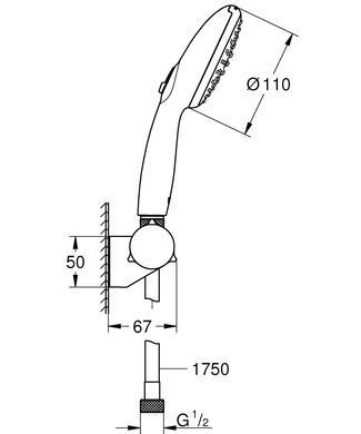 фото Ручний душ Grohe Tempesta 110 (27601003)