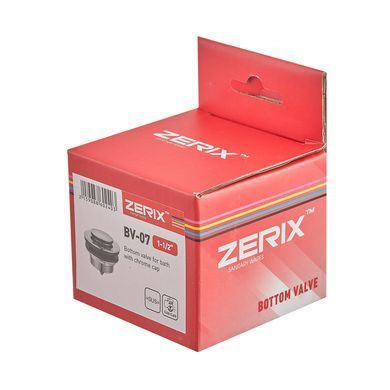 фото Донний клапан для ванни ZERIX BV-07 автоматичний (Click-Clack) (Колір хром) 1 1/2'' (ZX6024)