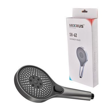 фото Лійка для душу MIXXUS SH-62 GRAPHITE 3 функції (Колір графіт) (MI8300)
