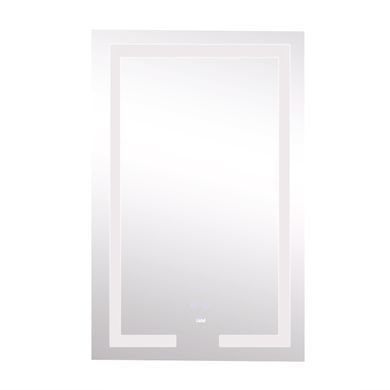 фото Зеркало Lidz Kubis 800х500 с LED-подсветкой Touch, с антизапотеванием, с диммером, рег. яркости LD78LF9365080