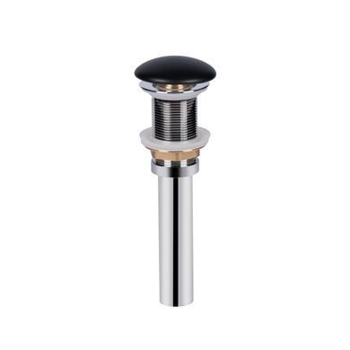 фотографія Раковина-чаша Qtap Dove 410х335х145 Matt black з донним клапаном QT063078MBMB