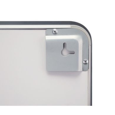 фотографія Дзеркало Qtap Mideya (DC-F910) 1000х800 з LED-підсвічуванням Touch, з антизапотіванням, з годинником, димером, рег. яскравості QT2078F910W