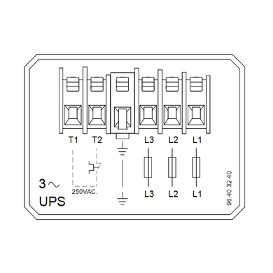 фотографія Циркуляційний насос Grundfos UPS 40-185 F 250 3x400-415V PN6/10 (96430296)