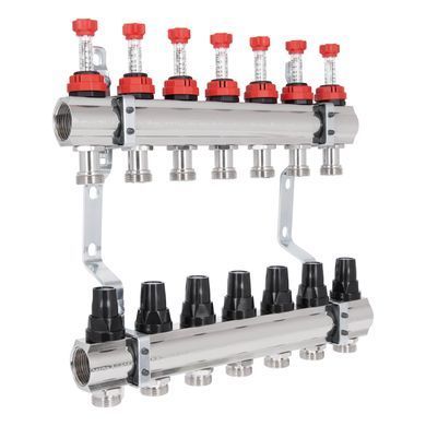 фото Коллектор с расходомерами Thermo Alliance Forte 1" 7 выходов SF001W7