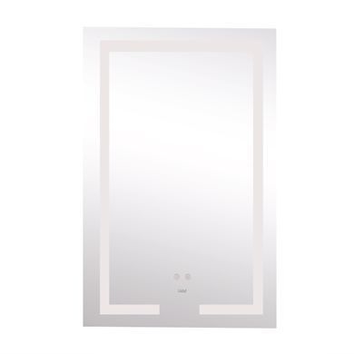 фото Зеркало Lidz Kubis 800х500 с LED-подсветкой Touch, с антизапотеванием, с диммером, рег. яркости LD78LF9365080