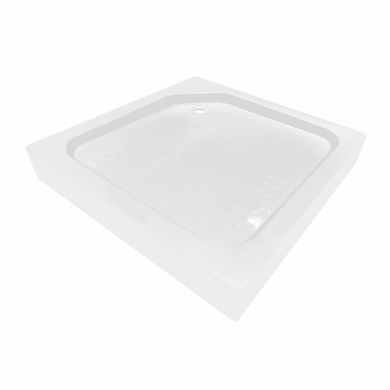 фотографія Душова кабіна Lidz Wawel SC90x90.SAT.LOW.GR, скло тон. 4 мм + Lidz Душовий піддон KAPIELKA ST90x90х14