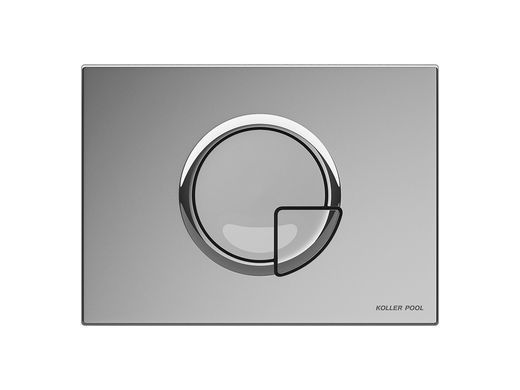 фото Інсталяція Koller Pool Dune 1200SL + Kvadro Arc Chrome панель змиву + підвісний унітаз ROUND з сидінням Soft-close (змив Tornado 3.0)