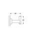 Гачок для халата Grohe Essentials Cube New (40511001)