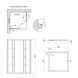 Душова кабіна Lidz Wawel SC90x90.SAT.LOW.GR, скло тон. 4 мм + Lidz Душовий піддон KAPIELKA ST90x90х14