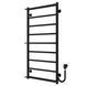 Рушникосушарка електрична Ladder П9 500х1000 Deffi нержавіюча сталь (Чорний, JD03, Праве підключення)