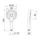 Лейка для ручного душа Qtap Rucni 120 мм округлая QTRUCA120O3KBB Black Matt