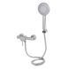Змішувач для душу Lidz Aria 010 (з душовим гарнітуром) (k35) LDARI010NKS43361 Nickel