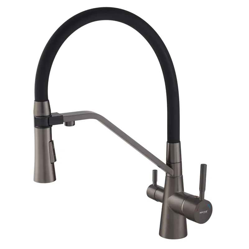 фото Змішувач для кухні Mixxus Premium Magnet 021 GRAPHITE REFL.BLACK (MI6975)