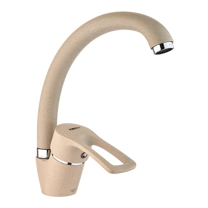 фото Змішувач для кухні Zerix YUB 181 Beige (ZX0717)