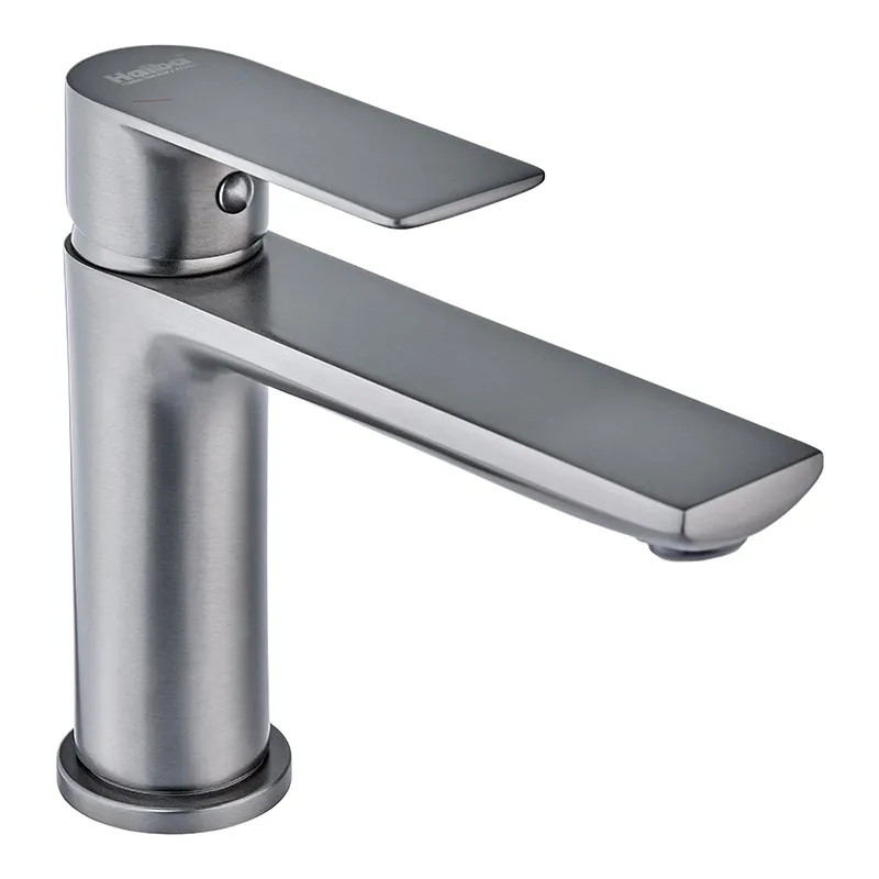 фото Змішувач для умивальника Haiba Alex 001 Long Graphite (HB3993)