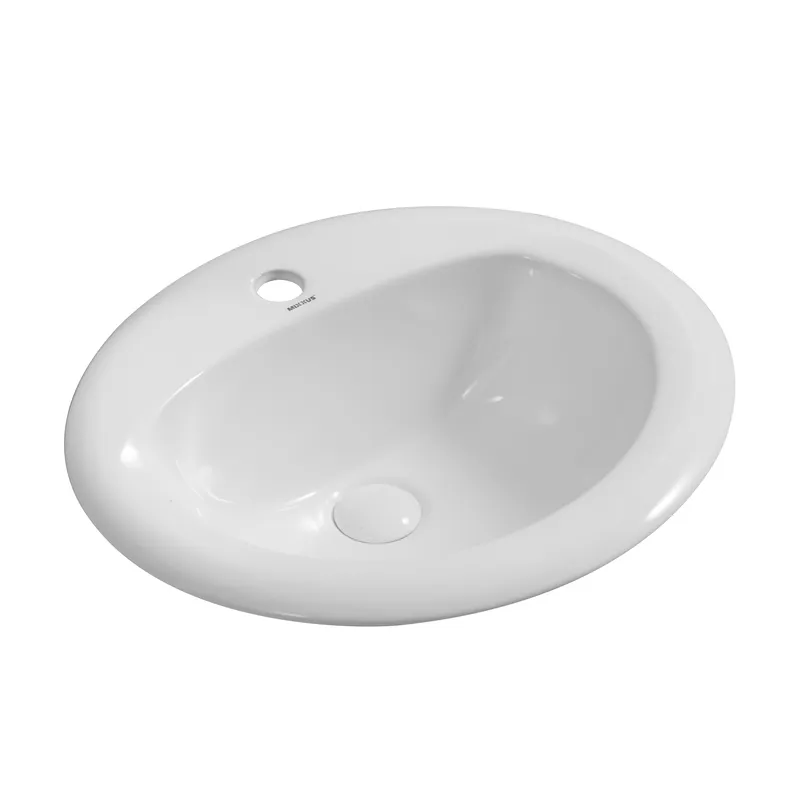 фото Раковина врізна на стільницю Mixxus Premium TOPPER-1602 515х400х200mm з отвором під змішувач та переливом (MP6572)