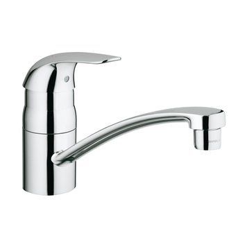 фотографія Смеситель для кухни Grohe Euroeco 32750000: Экономичное решение для вашей кухниЭтот бюджетный смеситель для кухни становится начальной точкой в нашей линейке кухонных смесителей. Grohe Euroeco - это настоящее экономичное решение для обустройства вашей