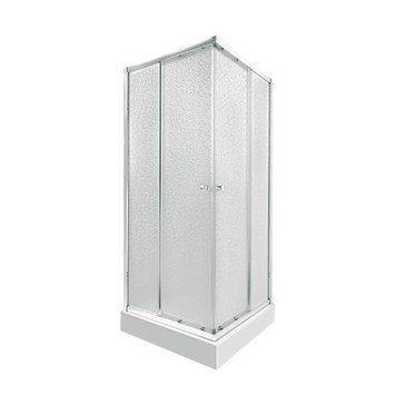 фото Набор Qtap душевая кабина Presto CRM1088SP5 Pear 1970x800x800 мм + поддон Tern 308812C 80x80x12 см с сифоном