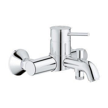 фотографія Смеситель для ванны Grohe BauClassic 32865000 - это идеальное сочетание традиционной элегантности и совершенного качества, предоставляющее вам возможность обогатить свою ванную комнату не только функциональностью, но и стилем.Данный однорычажный смеси