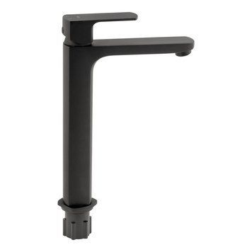 фотографія Змішувач для раковини Qtap Lipno високий QTLIPNO1023H101CB Black Matt