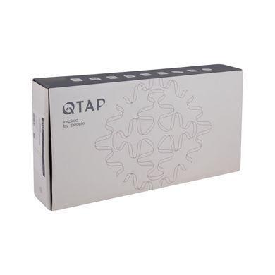 фото Смеситель для раковины Qtap Gemini высокий QTGEM269GMB45680 Gunmetal Black PVD