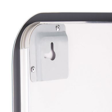 фотографія Дзеркало Qtap Mideya (DC-F911) 500х800 з LED-підсвічуванням Touch, з антизапотіванням, з годинником, димером, рег. яскравості QT2078F911W
